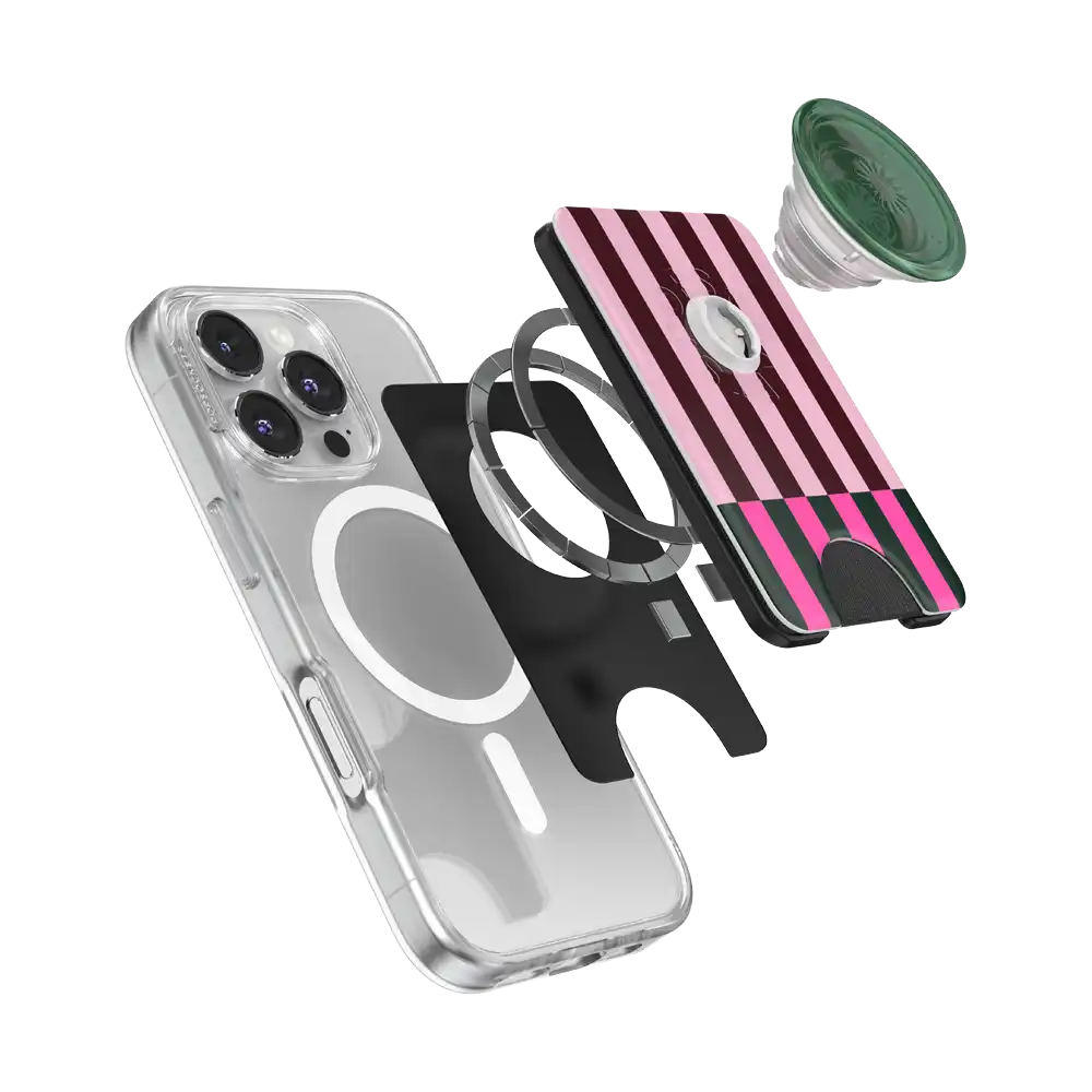 Pink Ombre Tide — MagSafe PopWallet+
