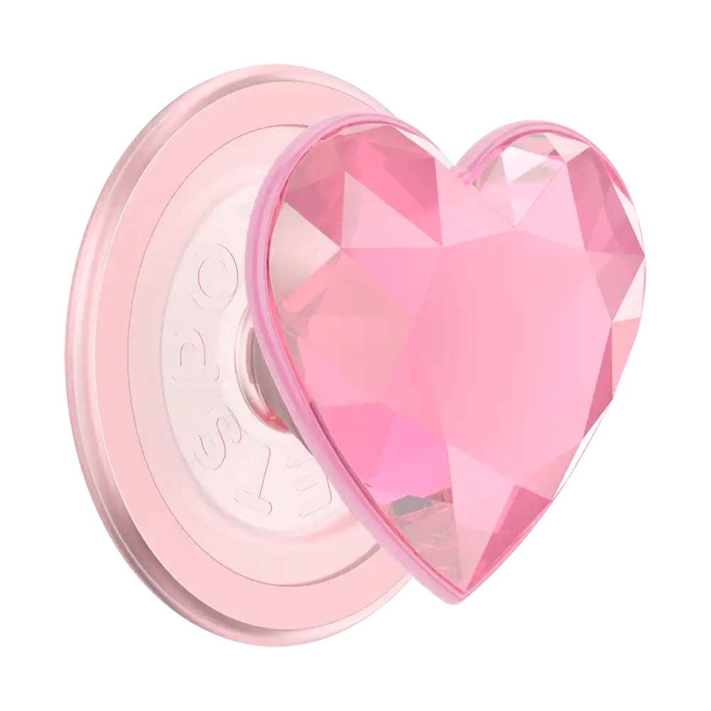Iridescent Crystal Heart — MagSafe PopGrip
