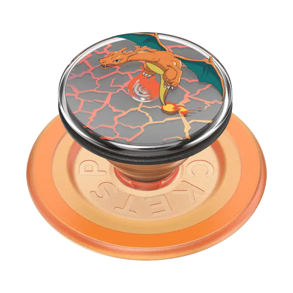 Backspin Charizard in Flight — MagSafe PopGrip