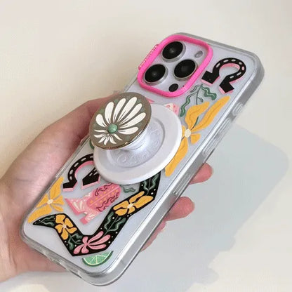Enamel Desert Gem Bloom — MagSafe PopGrip