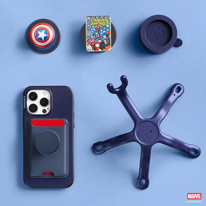 Enamel Captain America Comic Book — MagSafe PopGrip