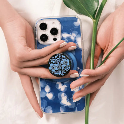 Enamel Lace Blue Vermeer — MagSafe PopGrip