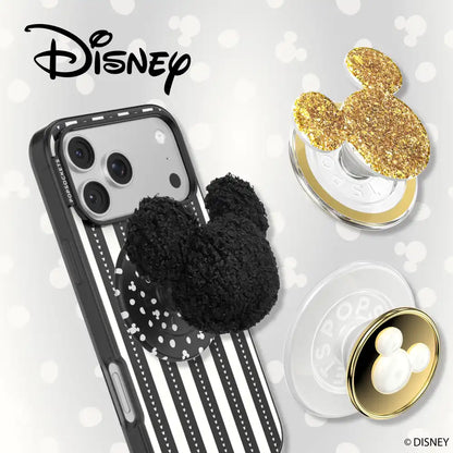Plush Mickey Black — MagSafe PopGrip