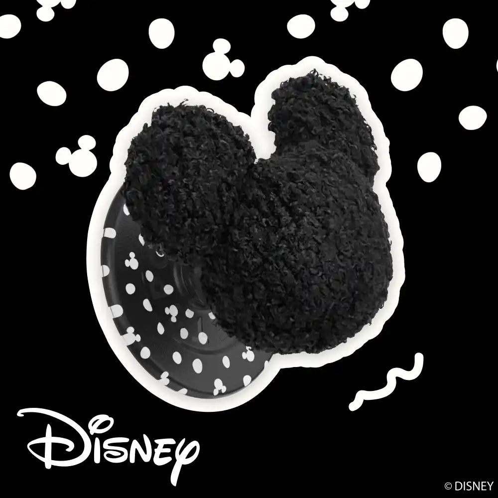 Plush Mickey Black — MagSafe PopGrip