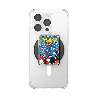 Enamel Captain America Comic Book — MagSafe PopGrip