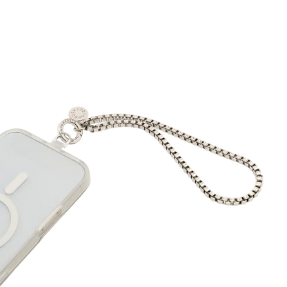 Silver Box Chain — Phone Wristlet