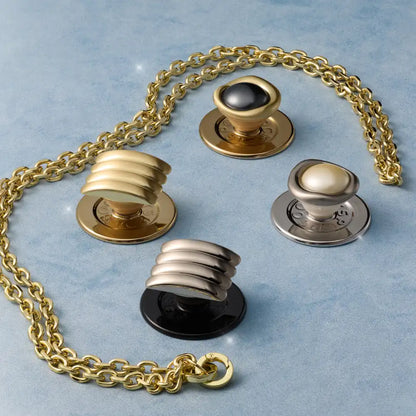 Enamel Puffy Stack Gold — MagSafe PopGrip