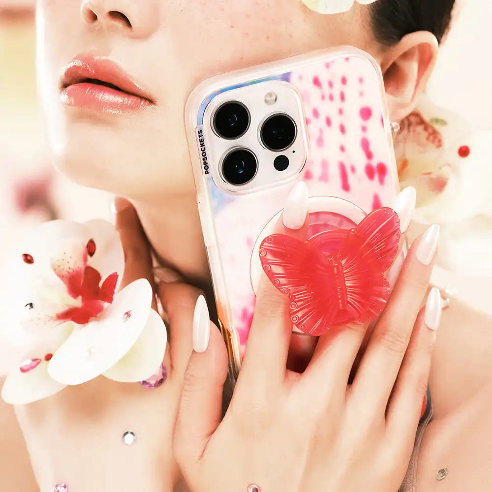Molded Butterfly Magenta — MagSafe PopGrip