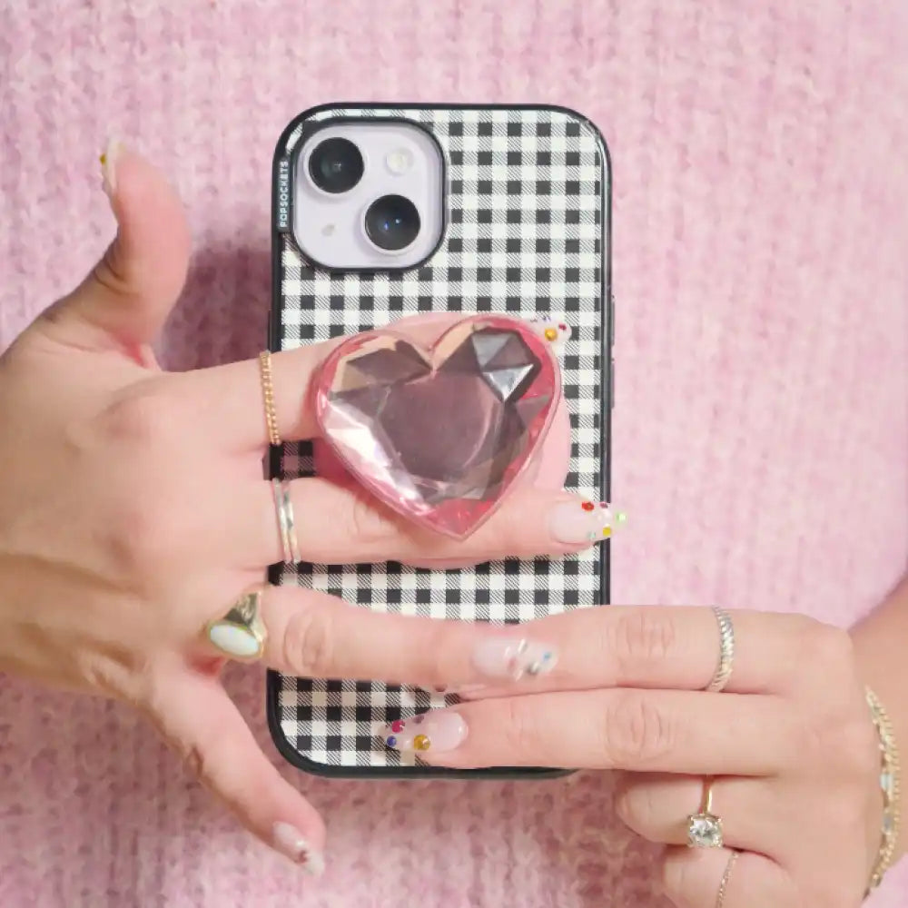 Crystal Heart Frost — MagSafe PopGrip