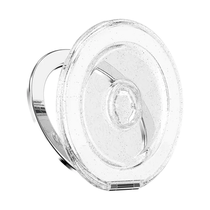 Clear Glitter — MagSafe Kick-Out Grip & Stand
