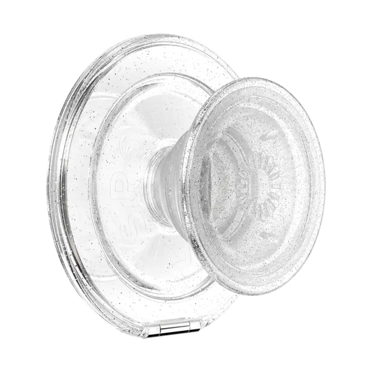 Clear Glitter — MagSafe Kick-Out Grip & Stand