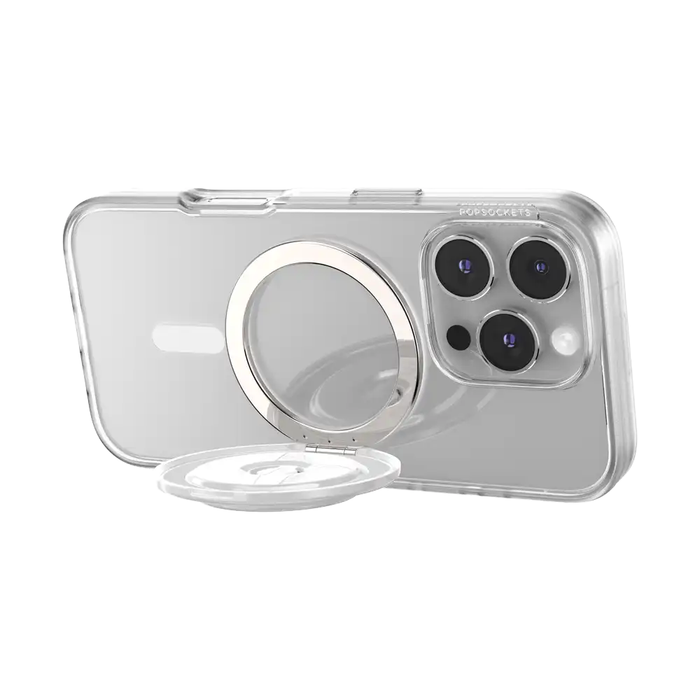 Glossy White — MagSafe Kick-Out Grip & Stand