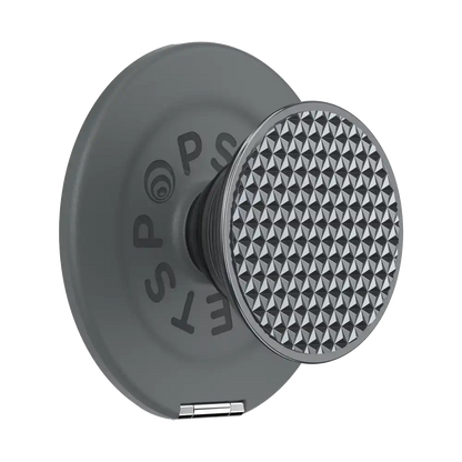 Aluminum Radial Silver — MagSafe Kick-Out Grip & Stand
