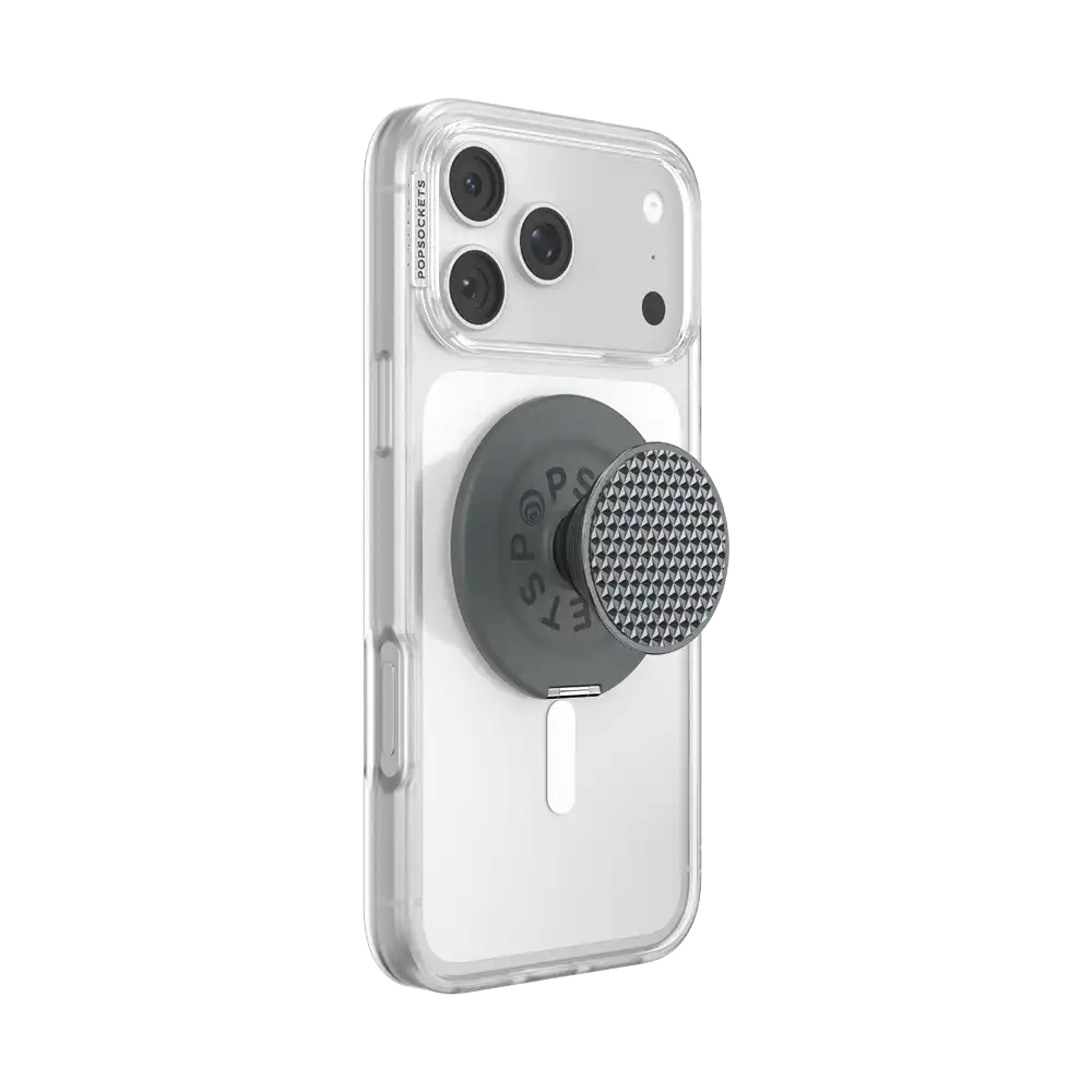 Aluminum Knurl Gunmetal — MagSafe Kick-Out Grip & Stand