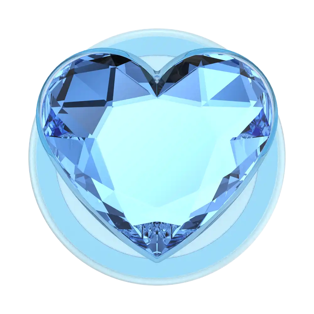 Crystal Heart Frost — MagSafe PopGrip