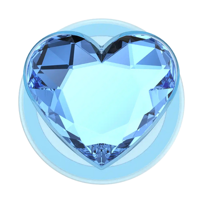Crystal Heart Frost — MagSafe PopGrip