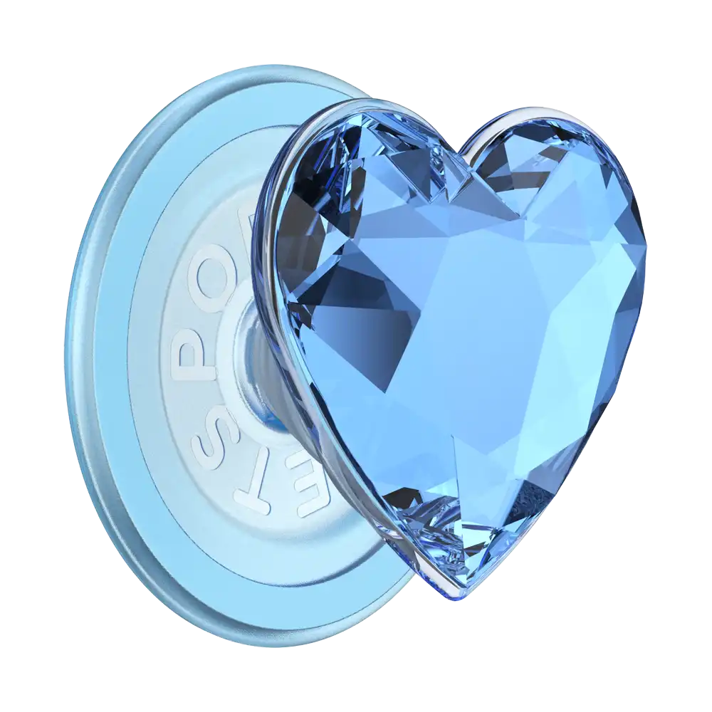 Crystal Heart Rosso — MagSafe PopGrip