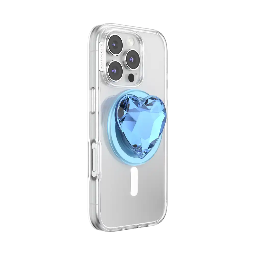 Crystal Heart Frost — MagSafe PopGrip