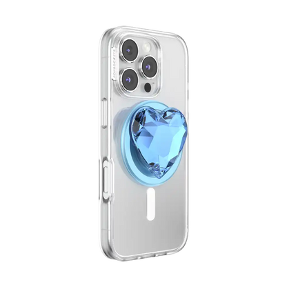 Crystal Heart Frost — MagSafe PopGrip