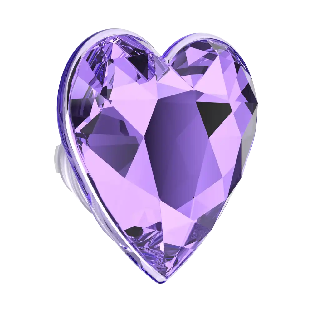 Crystal Heart Lavender — MagSafe PopGrip