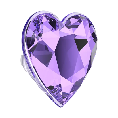 Crystal Heart Lavender — MagSafe PopGrip