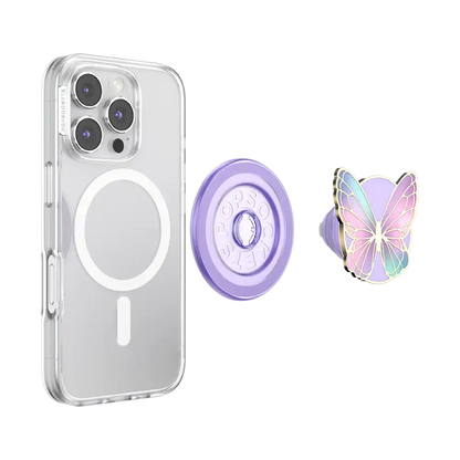 Enamel Butterfly Prism — MagSafe PopGrip