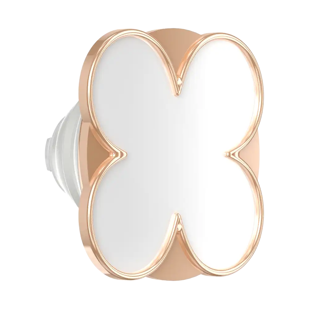 Enamel Clover Rose Gold — MagSafe PopGrip