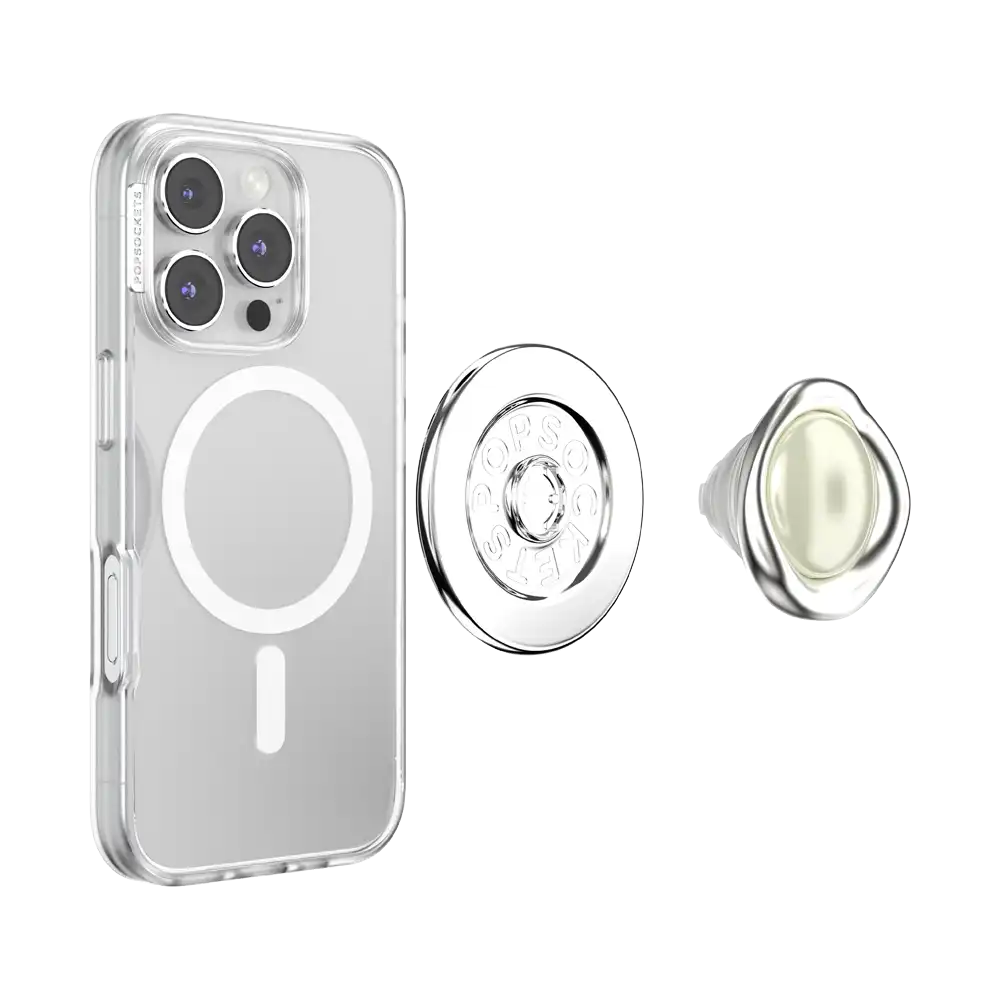Enamel Eye of the Behold Silver — MagSafe PopGrip