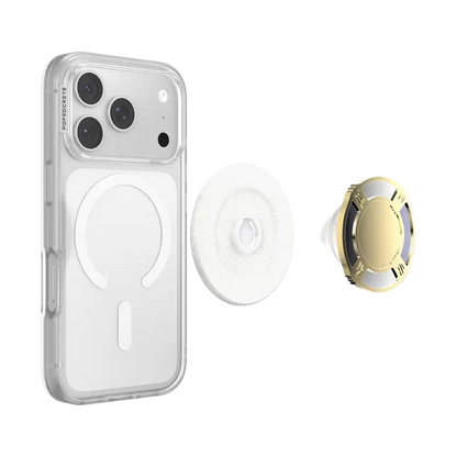 Enamel Silver Dollar — MagSafe PopGrip