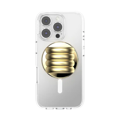 Enamel Puffy Stack Gold — MagSafe PopGrip