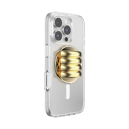 Enamel Puffy Stack Gold — MagSafe PopGrip