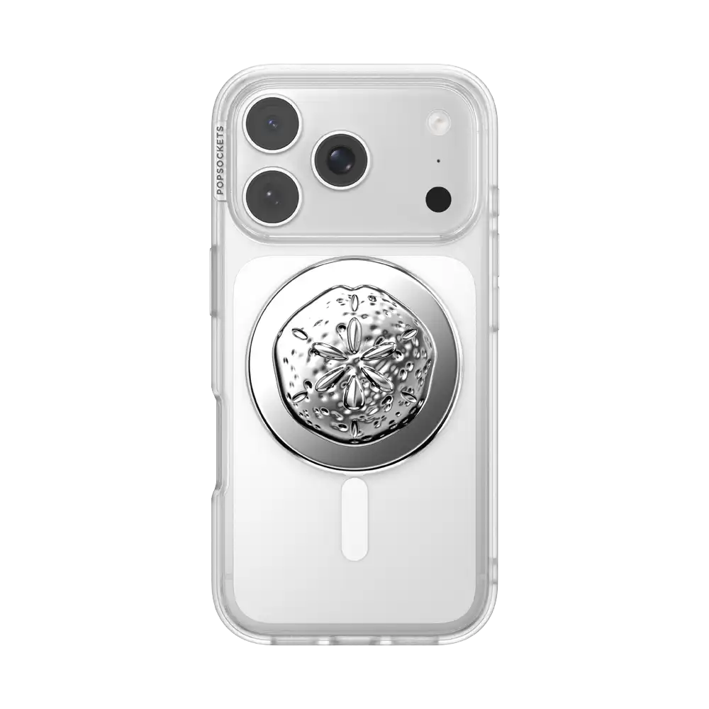 Enamel Silver Dollar — MagSafe PopGrip