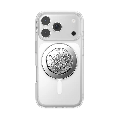 Enamel Silver Dollar — MagSafe PopGrip
