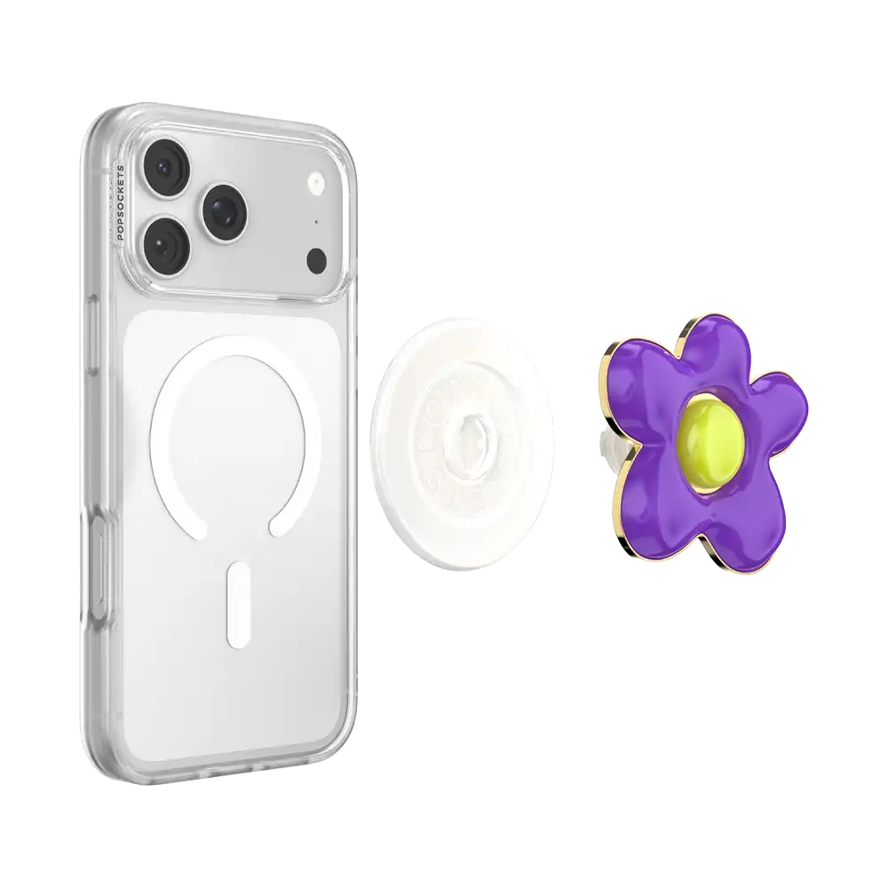 Enamel Wonky Daisy — MagSafe PopGrip