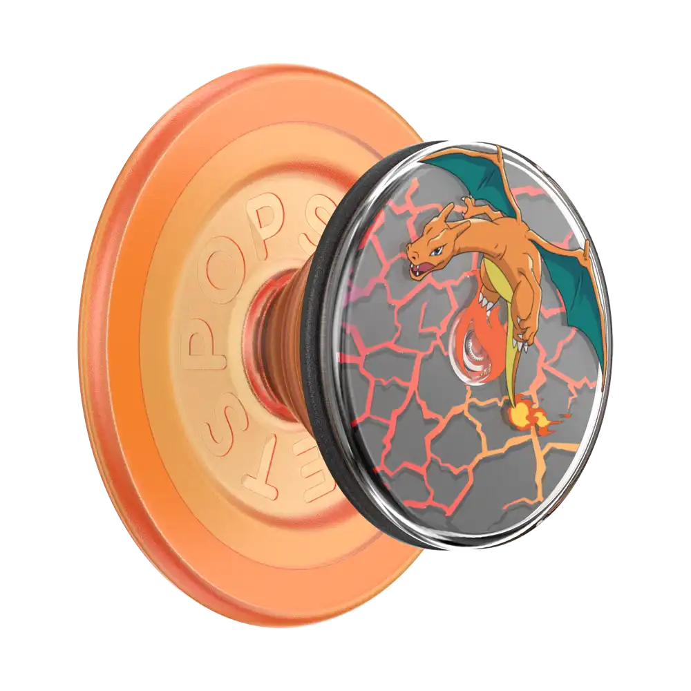 Backspin Charizard in Flight — MagSafe PopGrip