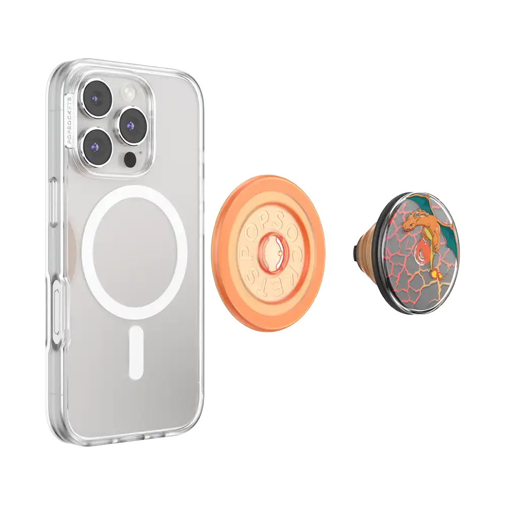Backspin Charizard in Flight — MagSafe PopGrip