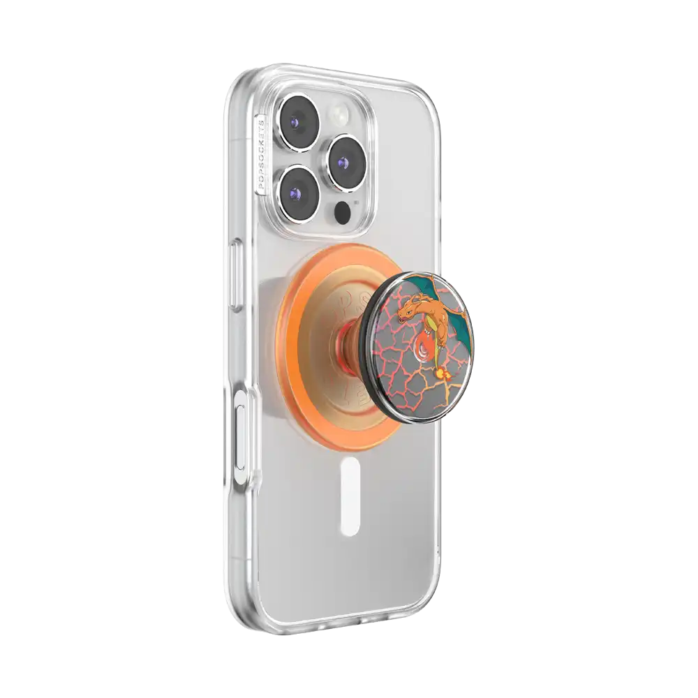 Backspin Charizard in Flight — MagSafe PopGrip