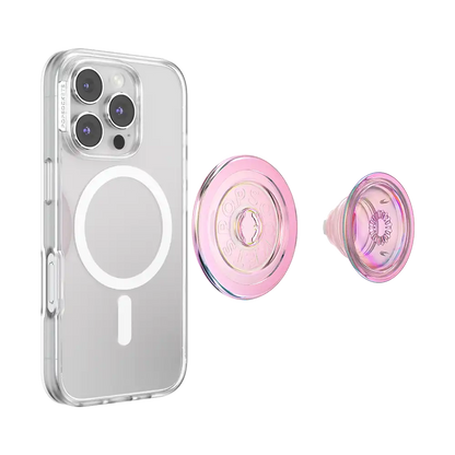 Iridescent Blush Pink — MagSafe PopGrip