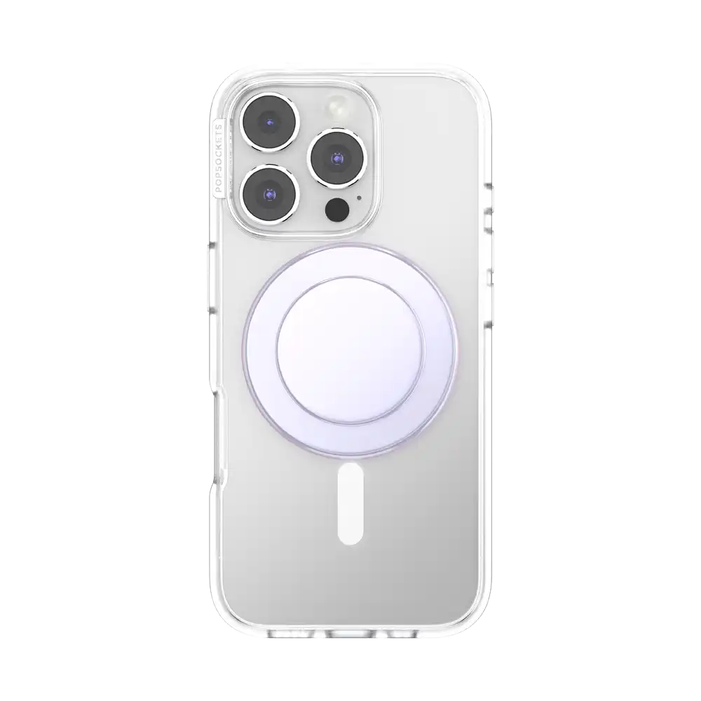 Iridescent White — MagSafe PopGrip