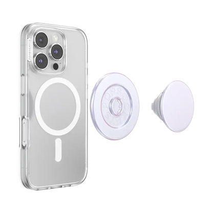 Iridescent White — MagSafe PopGrip