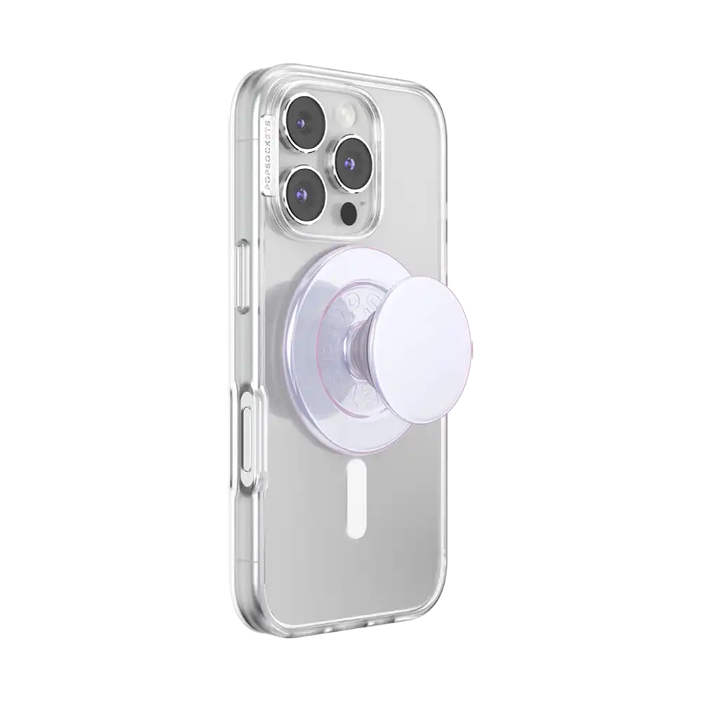 Iridescent White — MagSafe PopGrip