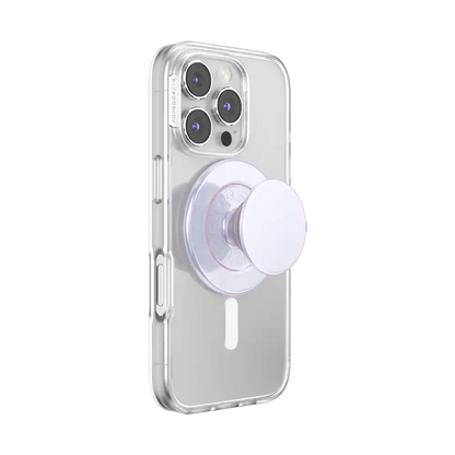 Iridescent White — MagSafe PopGrip