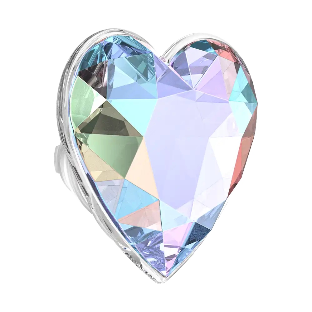 Iridescent Crystal Heart — MagSafe PopGrip