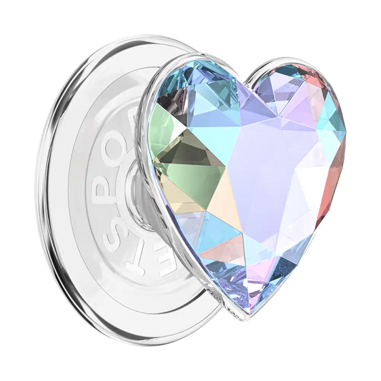Iridescent Crystal Heart — MagSafe PopGrip