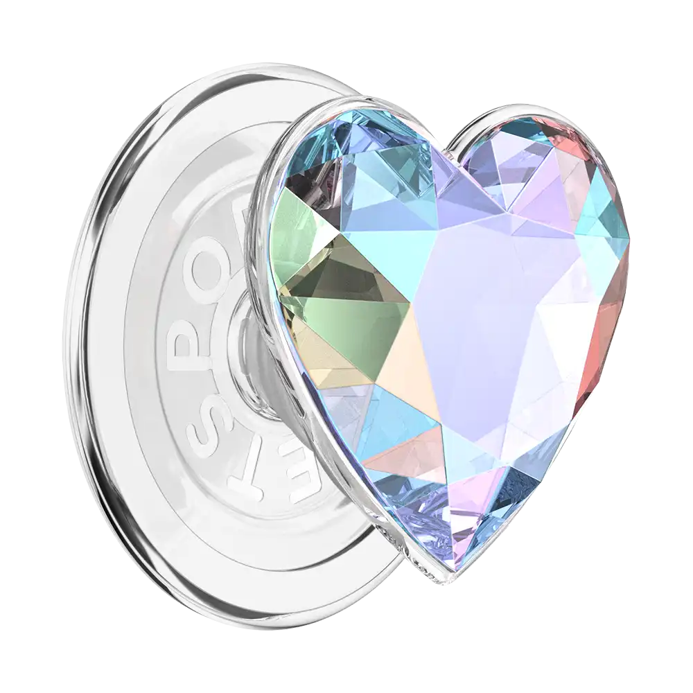 Crystal Heart Lavender — MagSafe PopGrip