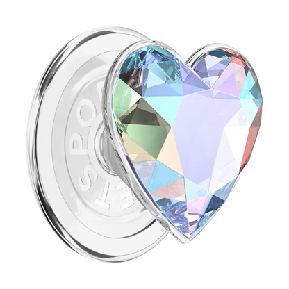 Crystal Heart Rosso — MagSafe PopGrip