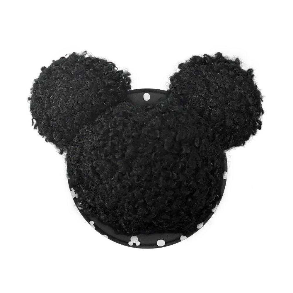 Plush Mickey Black — MagSafe PopGrip