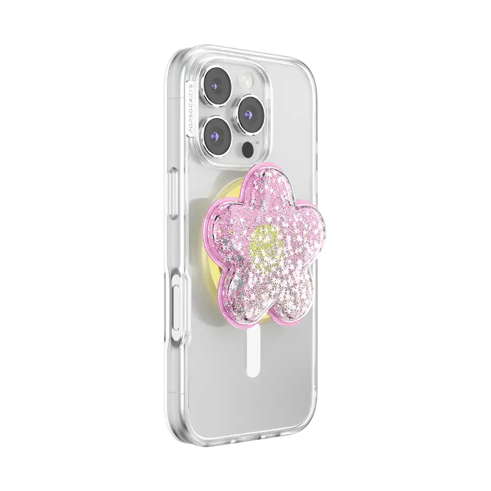 Tidepool Squishy Daisy Pink — MagSafe PopGrip