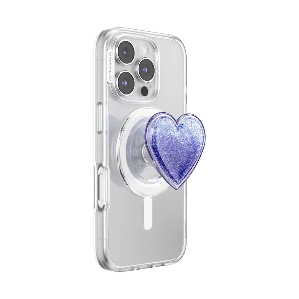 Tidepool Squishy Heart Lavender — MagSafe PopGrip