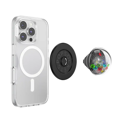 Tidepool Globe Rainbow Jackpot — MagSafe PopGrip